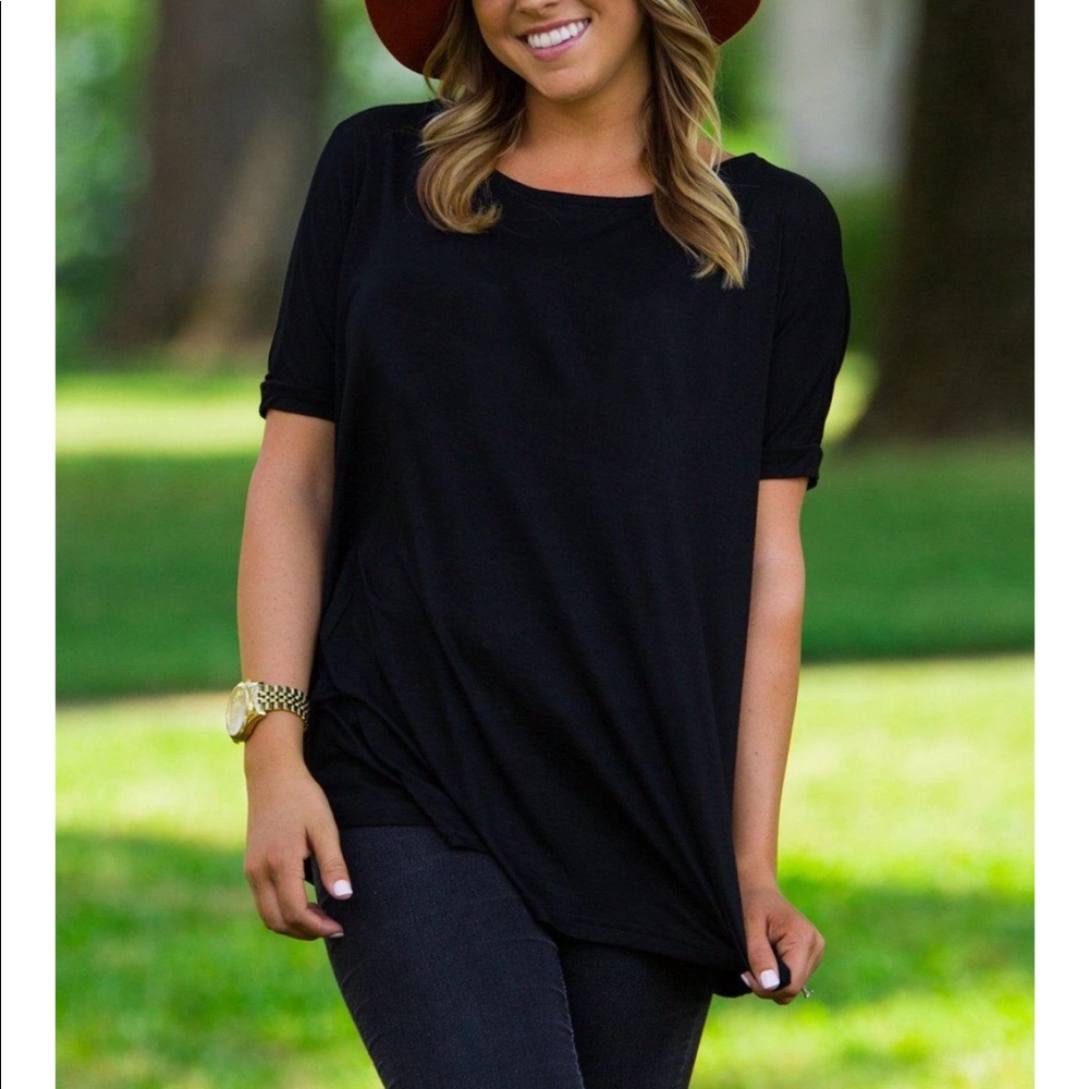 Piko 1988 Short  Sleeved Black Top
